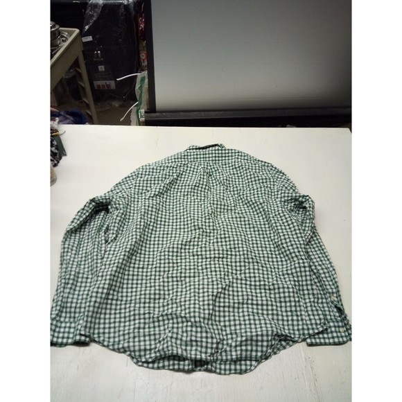 Ralph Lauren Classic Fit Long Sleeve Button Down Shirt Mens Size XL Green White - Picture 5 of 5